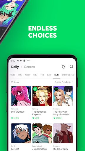 webtoon韩版