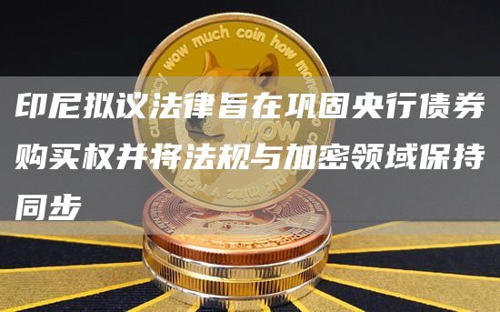 印尼拟议法律旨在巩固央行债券购买权并将法规与加密领域保持同步1