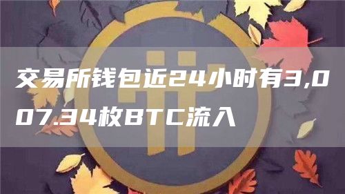 交易所钱包近24小时有3,007.34枚BTC流入1