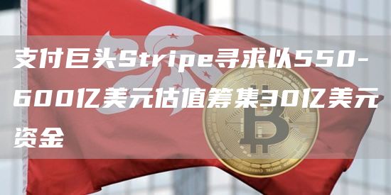 支付巨头Stripe寻求以550-600亿美元估值筹集30亿美元资金1