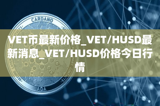 VET币最新价格_VET/HUSD最新消息_VET/HUSD价格今日行情1