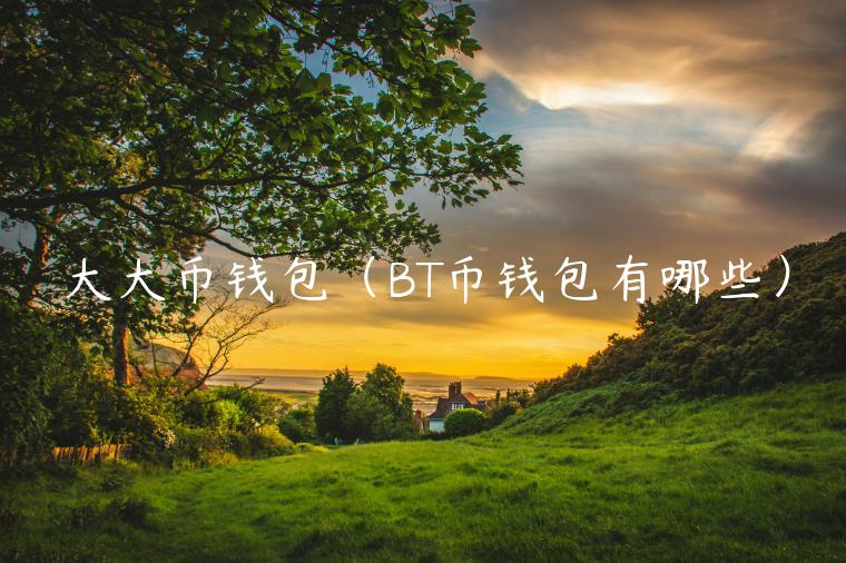 大大币钱包(BT币钱包有哪些)-第1张图片-binance下载 大大币钱包(BT币钱包有哪些)-第1张图片-binance下载