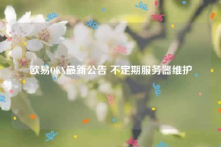 binanceOK最新公告 不定期服务器维护