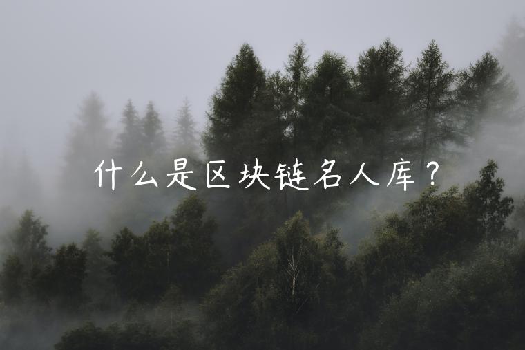什么是区块链名人库？-第1张图片-binance下载