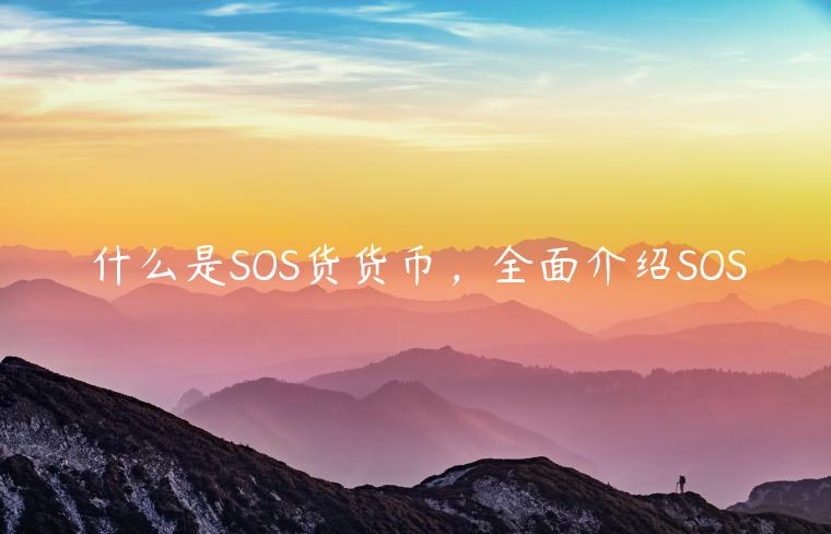 什么是SOS货货币,全面介绍SOS-第1张图片-binance下载 什么是SOS货货币,全面介绍SOS-第1张图片-binance下载