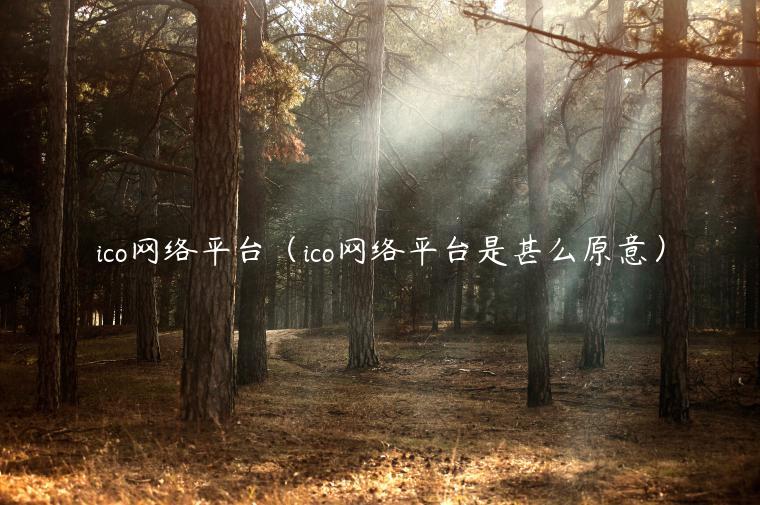 ico网络平台(ico网络平台是甚么原意)-第1张图片-binance下载 ico网络平台(ico网络平台是甚么原意)-第1张图片-binance下载