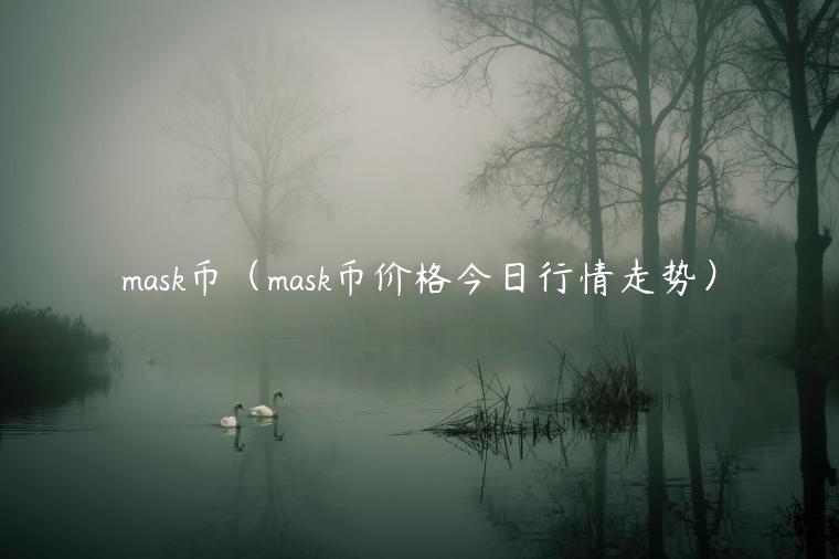 mask币（mask币价格今日行情走势）-第1张图片-binance下载