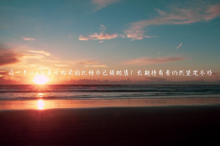 近一半以6万美元购买的比特币已被抛售!长期持有者仍然坚定不移-第1张图片-binance下载 近一半以6万美元购买的比特币已被抛售!长期持有者仍然坚定不移-第1张图片-binance下载