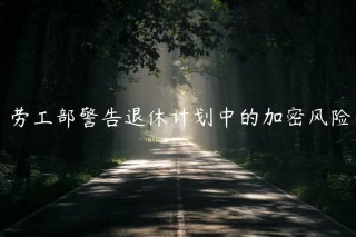劳工部警告退休计划中的加密风险