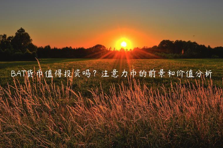 BAT货币值得投资吗?注意力币的前景和价值分析-第1张图片-binance下载 BAT货币值得投资吗?注意力币的前景和价值分析-第1张图片-binance下载