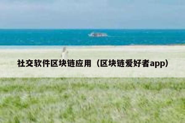 社交软件区块链应用(区块链爱好者app)-第1张图片-binance下载 社交软件区块链应用(区块链爱好者app)-第1张图片-binance下载