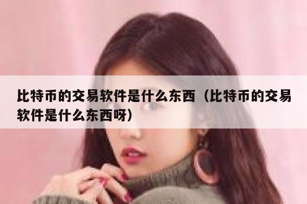 比特币的交易软件是什么东西(比特币的交易软件是什么东西呀)-第1张图片-binance下载 比特币的交易软件是什么东西(比特币的交易软件是什么东西呀)-第1张图片-binance下载