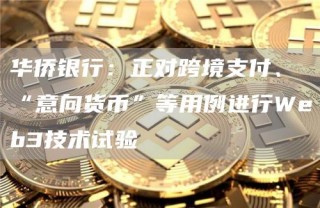 华侨银行：正对跨境支付、“意向货币”等用例进行Web3技术试验