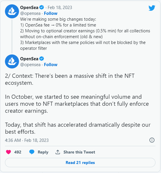 NFT市场的修昔底德陷阱:OpenSea反击打响手续费战争-第3张图片-binance下载 NFT市场的修昔底德陷阱:OpenSea反击打响手续费战争-第3张图片-binance下载