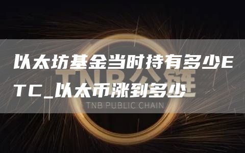 以太坊基金当时持有多少TC_以太币涨到多少