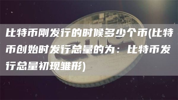 比特币刚发行的时候多少个币 - 比特币创始时发行总量的为：比特币发行总量初现雏形