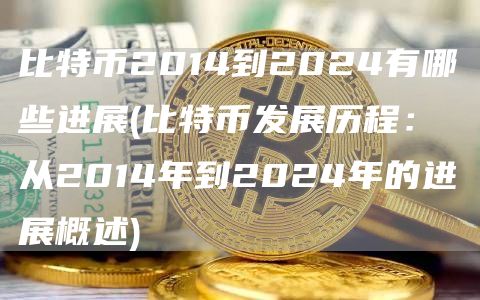比特币2014到2024有哪些进展 - 比特币发展历程：从2014年到2024年的进展概述