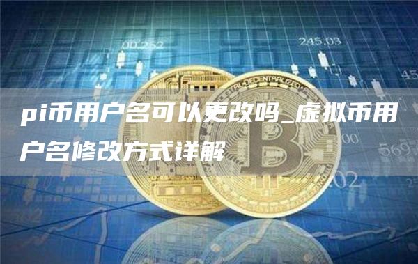 pi币用户名可以更改吗_虚拟币用户名修改方式详解