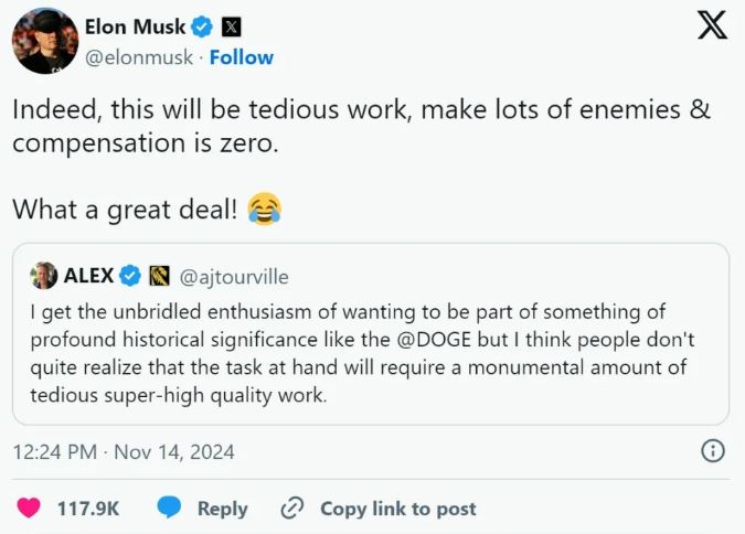 DOGE币是什么 Department of Government Efficiency能买吗-第3张图片-欧意易易下载